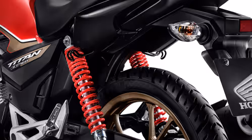 Moto Honda Nova Cg Comemorativa Close Up Amortecedor