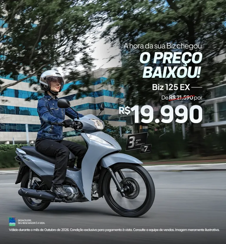 Biz 125 EX Nova Cor Cinza